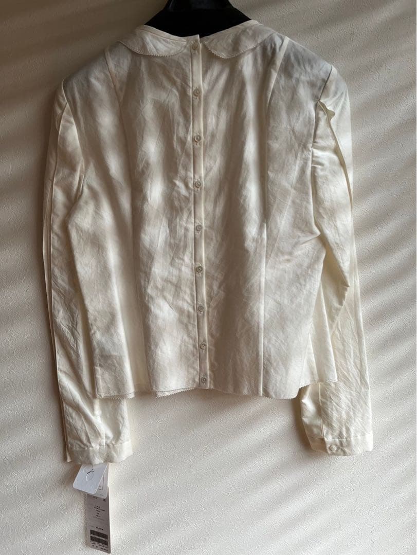 ミナペルホネン　ブラウス　白　長袖　mountain bird