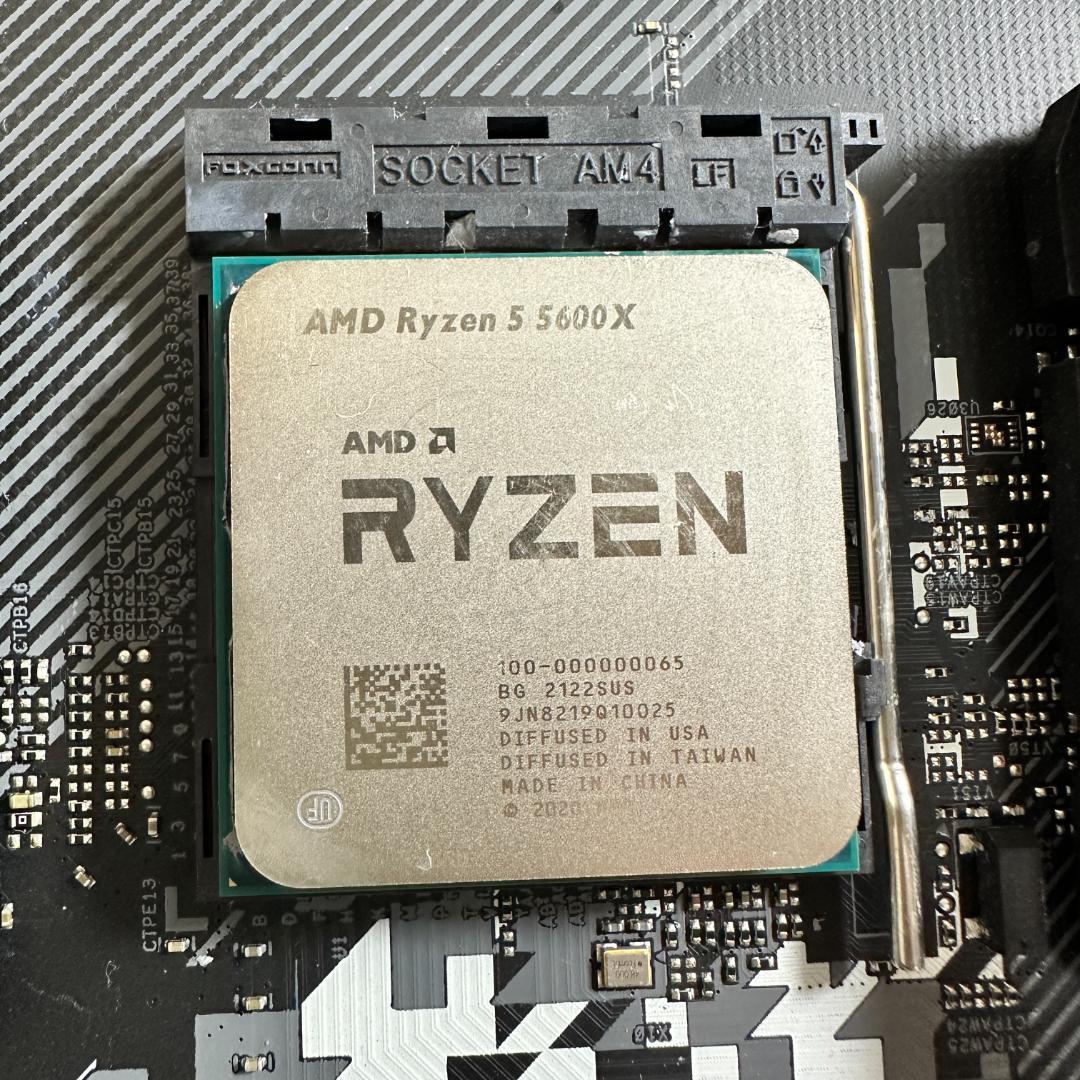 B550M/B Ryzen5 5600X MEM32GB 3点セット販売