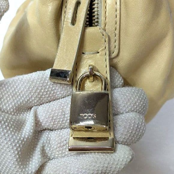 TOD'S　トッズ　ハンドバッグ　ベージュ　レザー　日本限定　希少　大幅値下げ