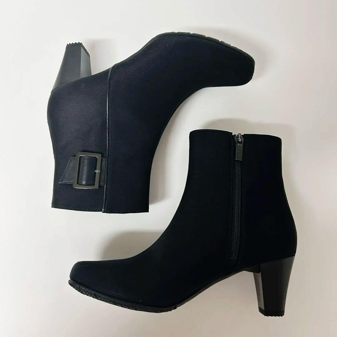 限定値下✨新品✨リーガル　ショートブーツ　ゴアテックス　ベルト　サイドジップ　黒