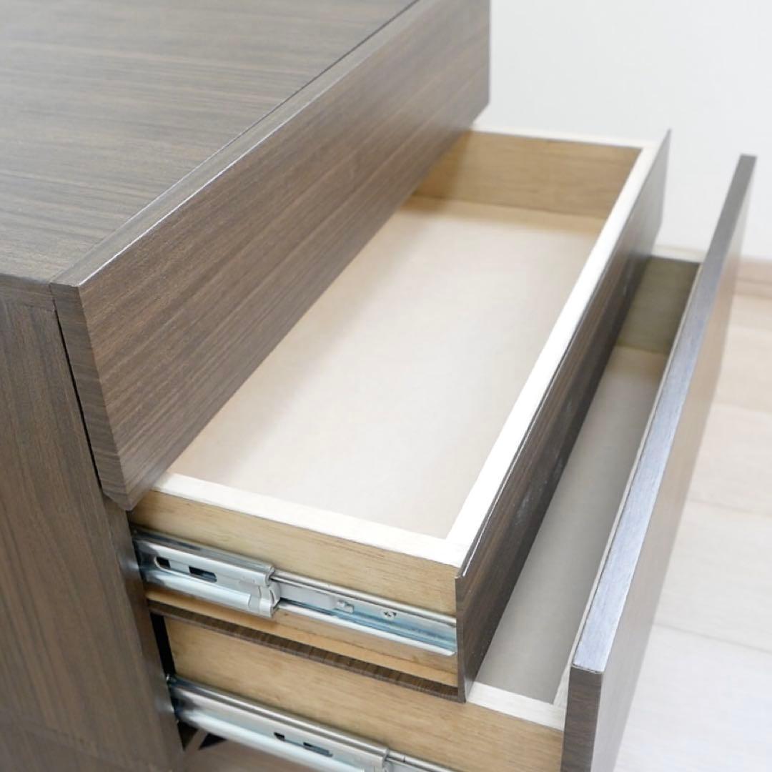 掃除ロボット基地収納 ナイトテーブル｜ゴミステーション対応・隠し引出し付｜DIY