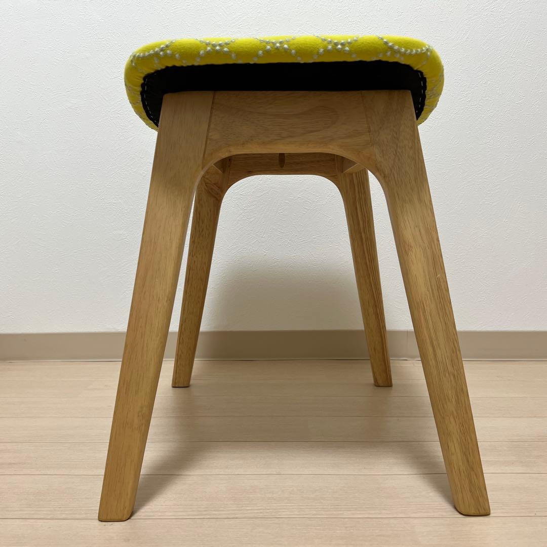 ミナペルホネン スツール タンバリン 細脚 【イエロー/グレー】 オットマン