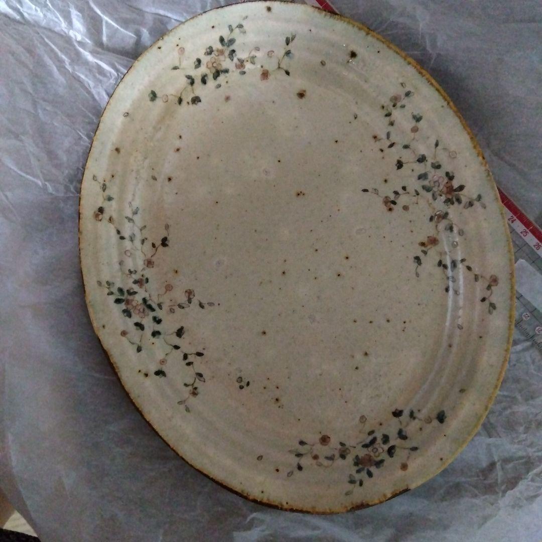 市野吉記さん　コウホ窯　シノワズリ　楕円大皿　新品未使用