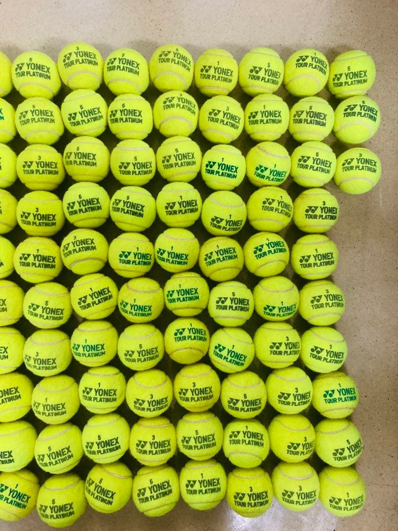ITF公認球 ヨネックス ツアープラチナム 4〜5試合使用 113球