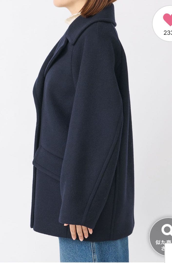 年内最終お値下げ♪☆新品未使用品☆【リヴドロワ】ラグラン ピーコート♪