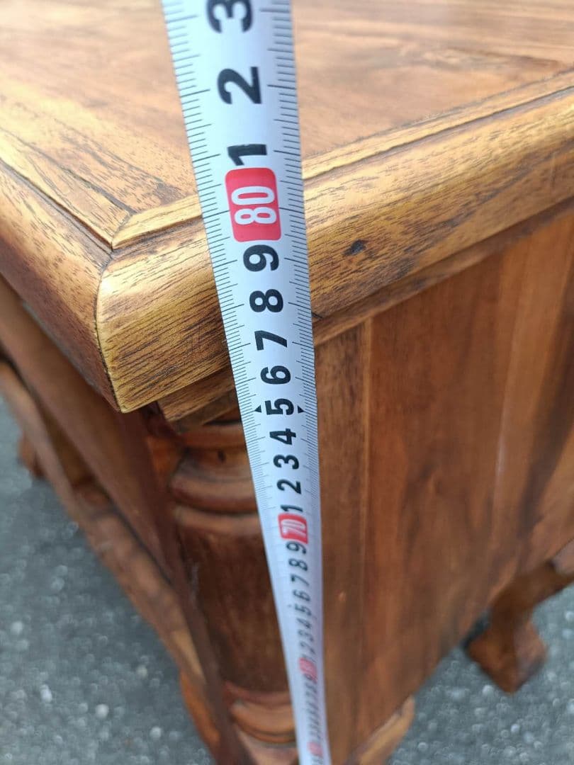 ヴィンテージ風 コンソール 猫脚 チーク 東京池袋