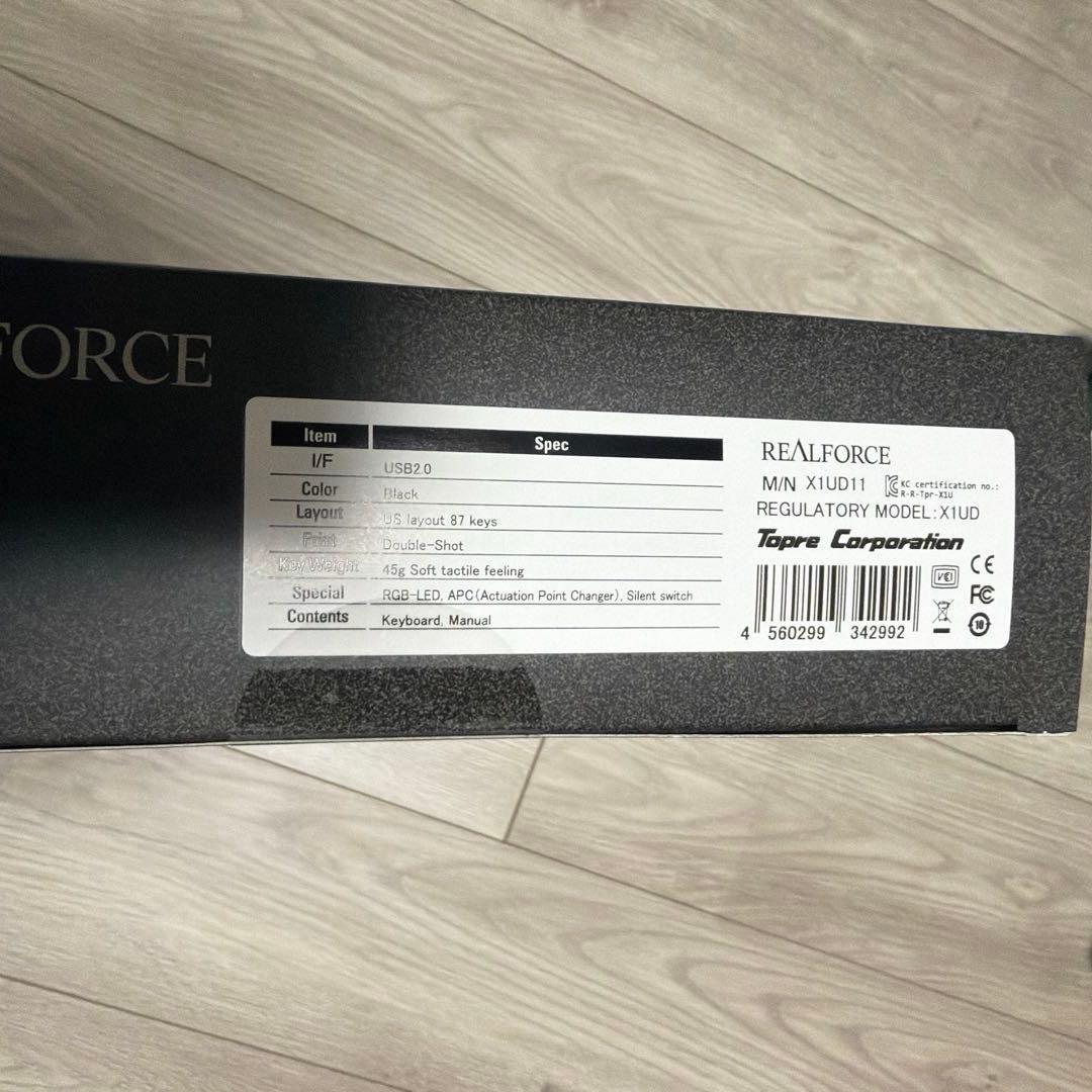 REALFORCE GX1 KEYBOARD 英字配列