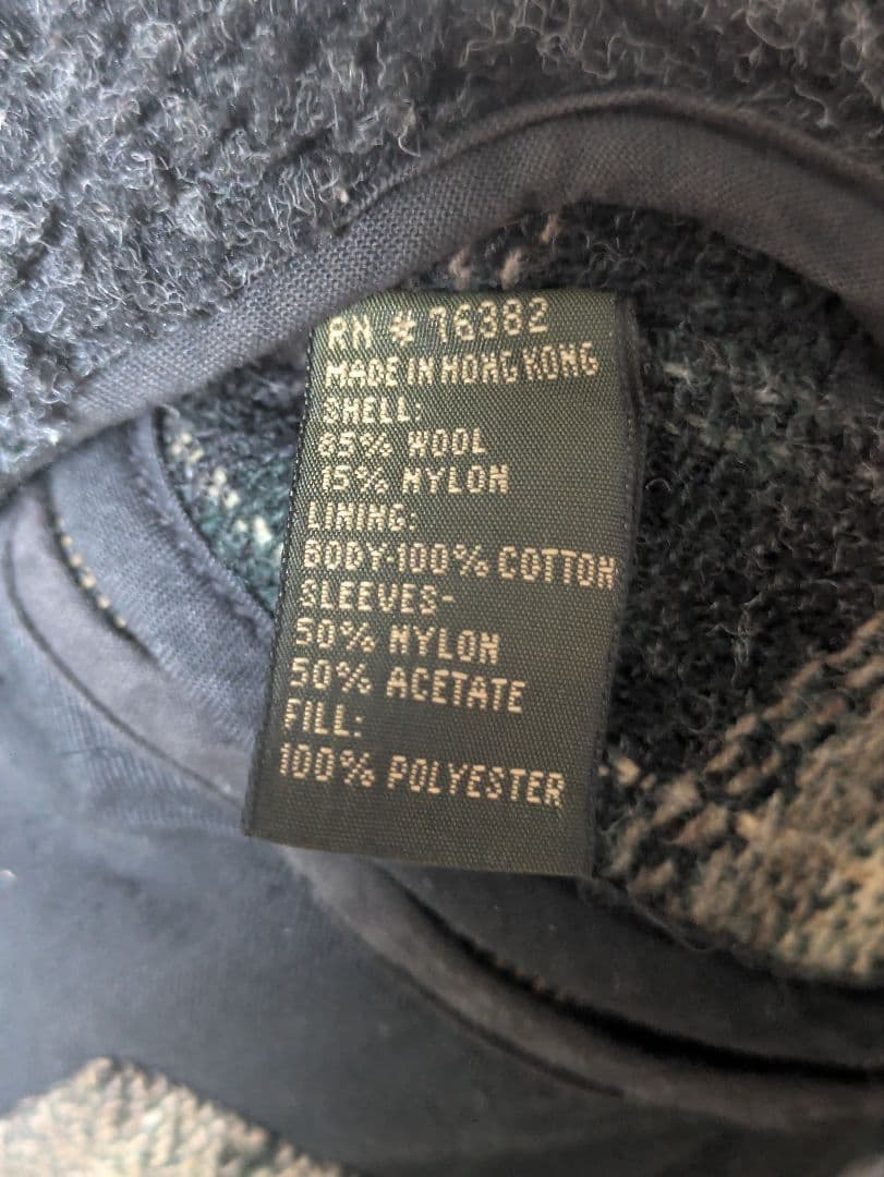 Timberland オンブレチェック ウール モッズコート 90s