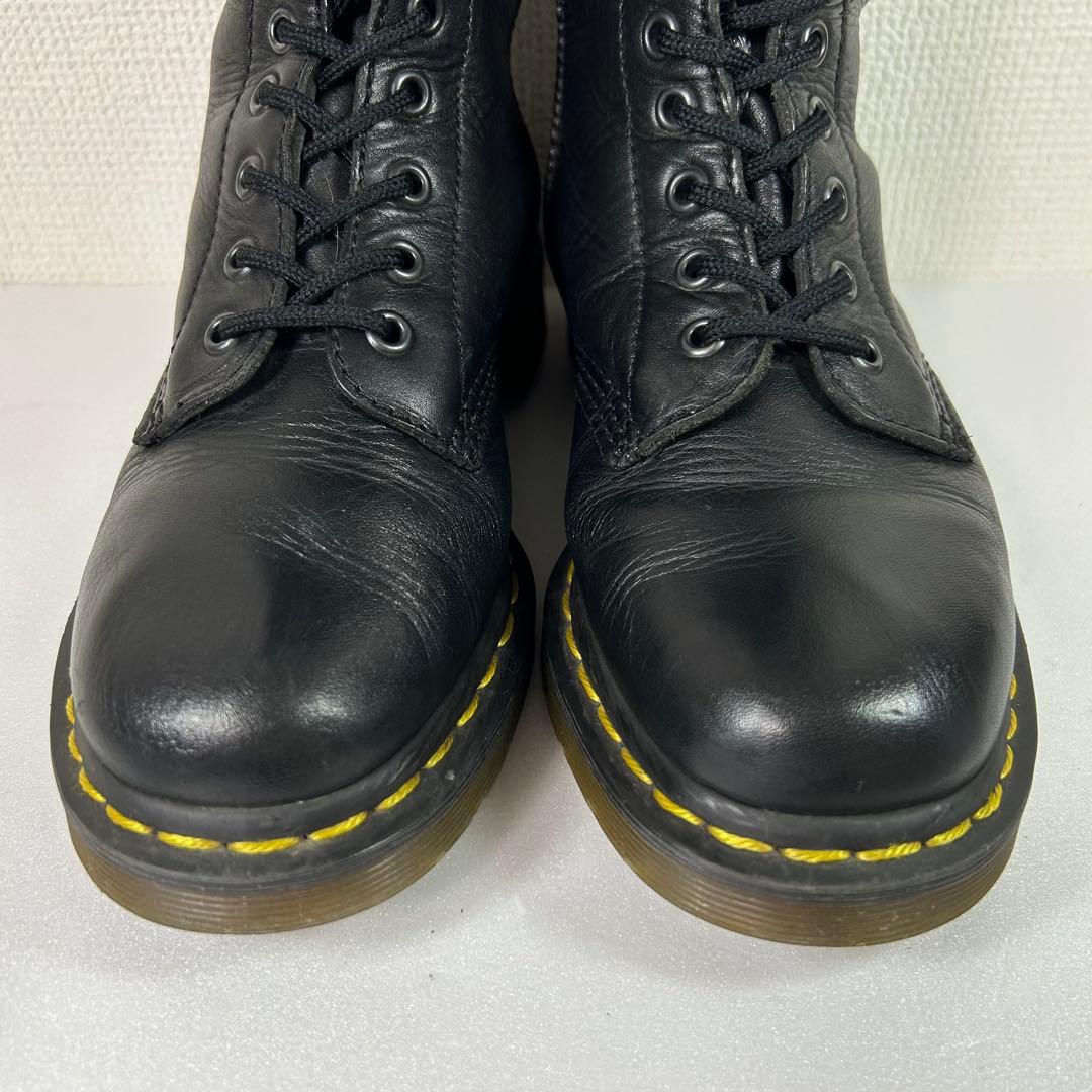 【美品】Dr.Martens 20ホールブーツ UK4 ロングブーツ シボ革