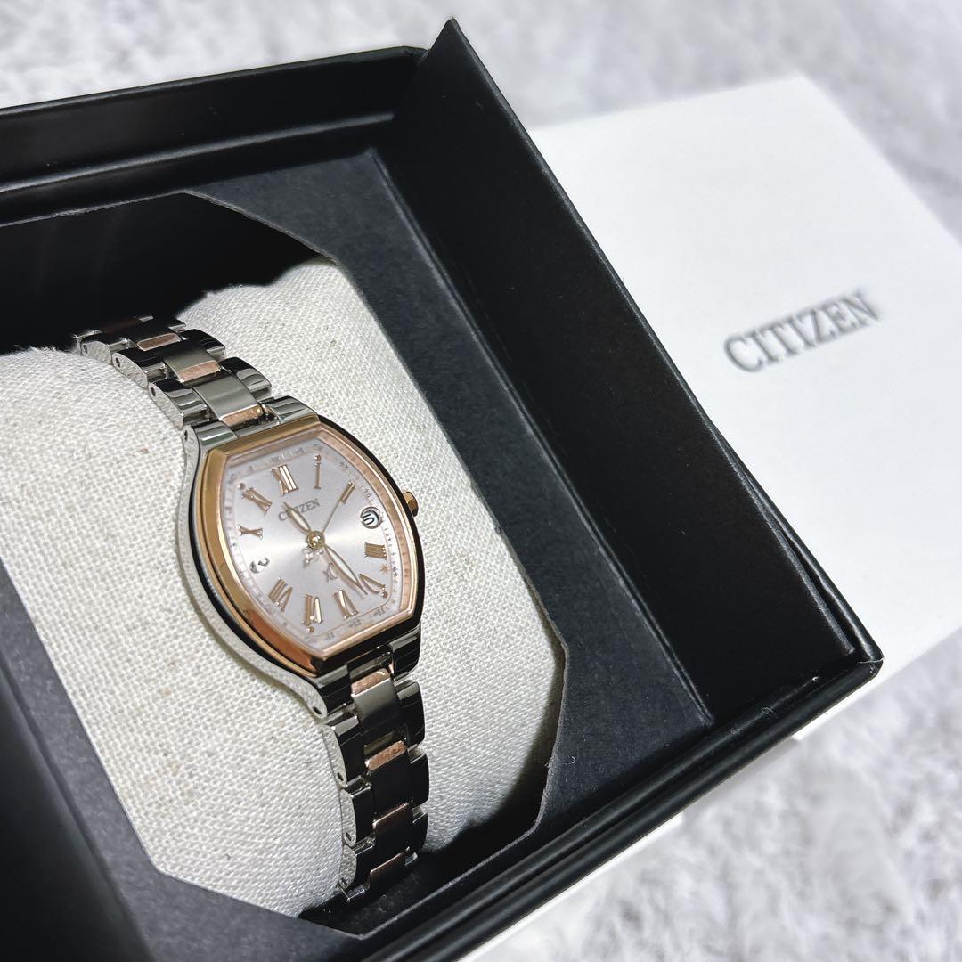 CITIZEN XC クロスシー エコドライブ　ES9364-57W 電波時計