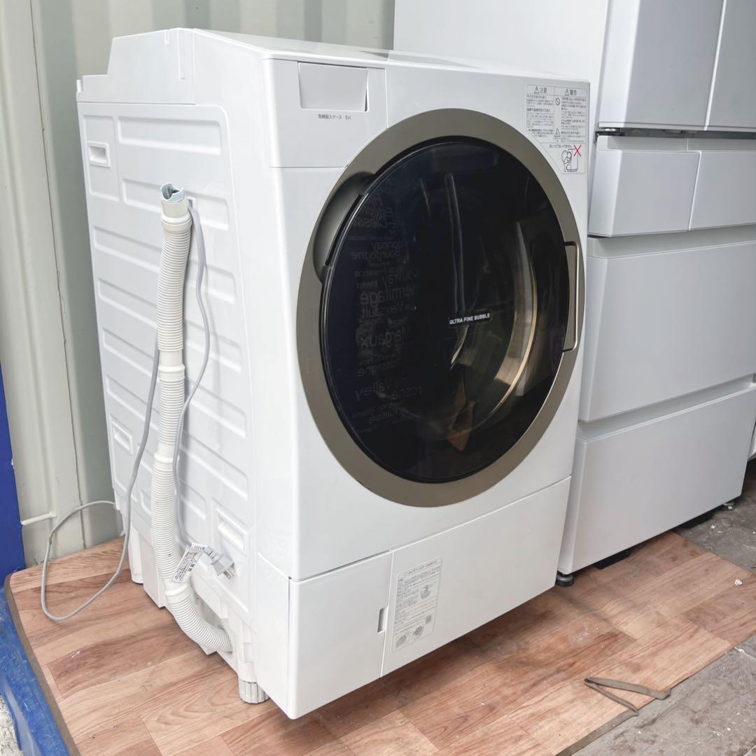 取付無料！東芝ザブーン熱乾燥搭載！液晶タッチパネルドラム式洗濯機！
