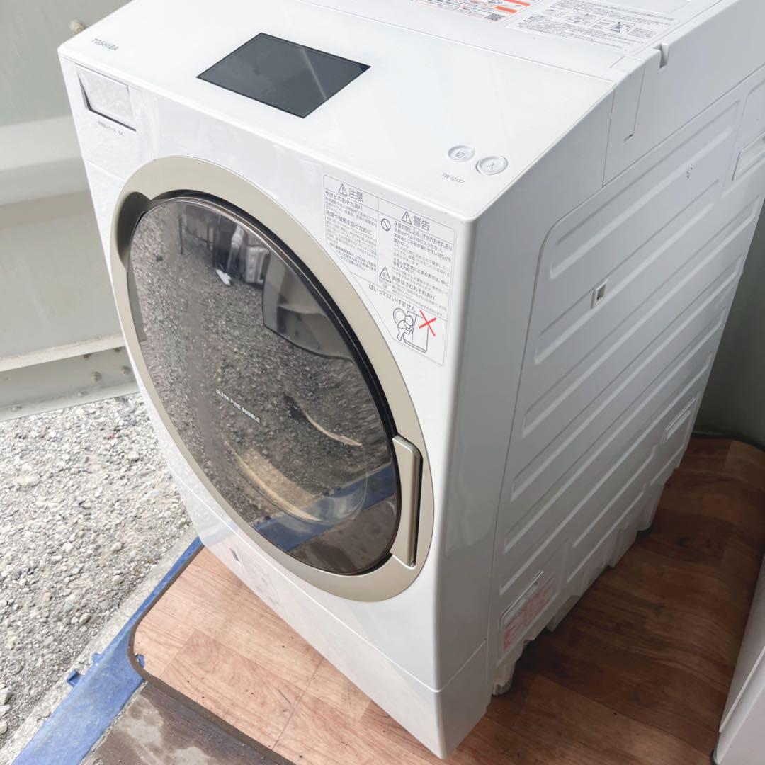 取付無料！東芝ザブーン熱乾燥搭載！液晶タッチパネルドラム式洗濯機！