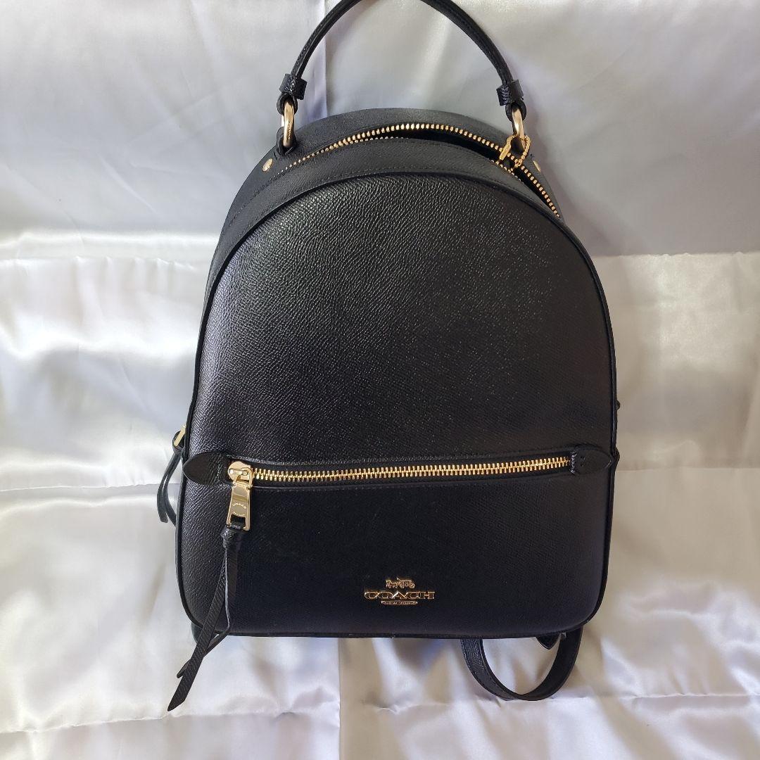 COACH ブラックレザーリュック