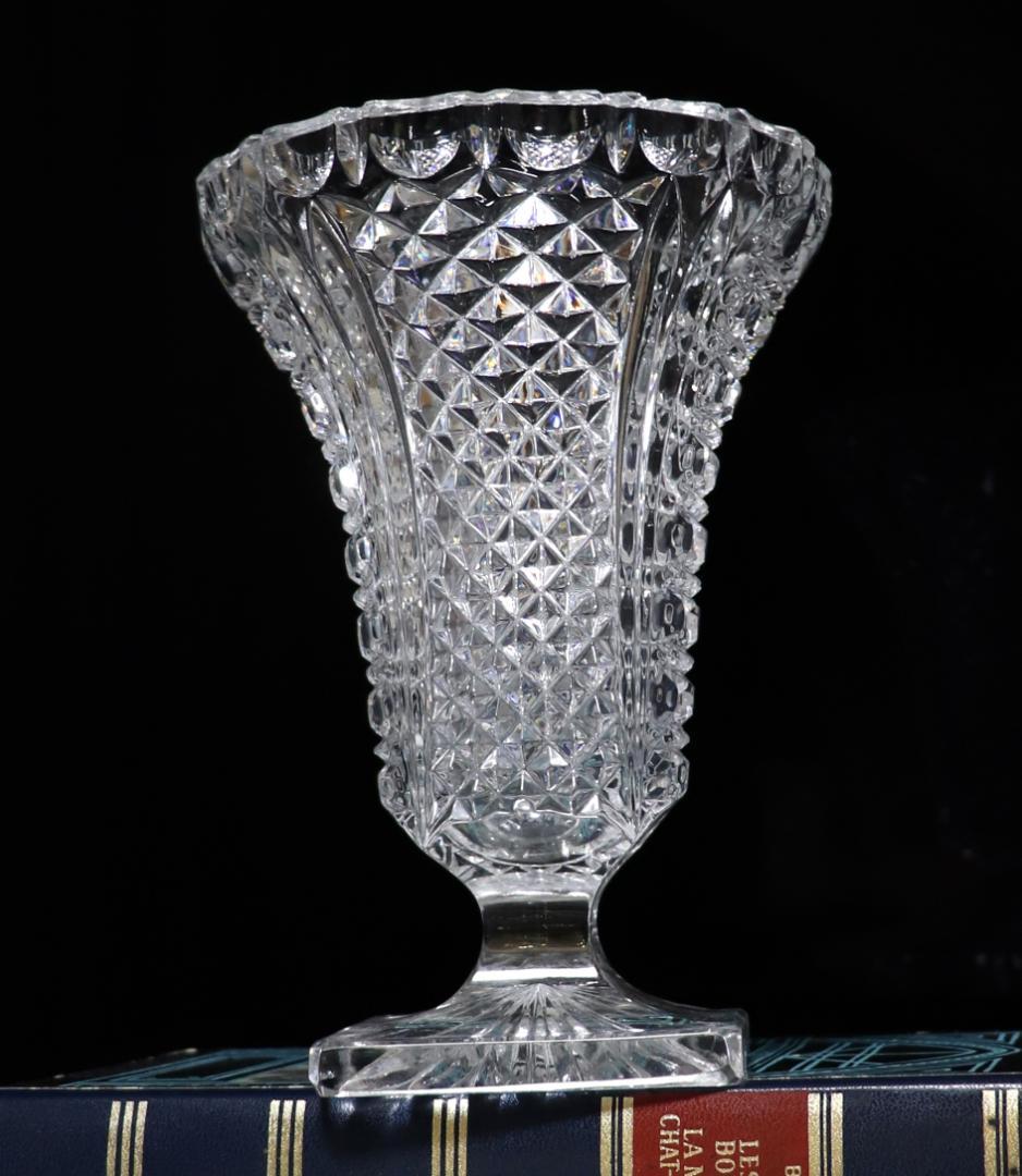 オールド・バカラ 極上美 大型切子花瓶 ディアマン・ピエーリー×ビゾー 置物