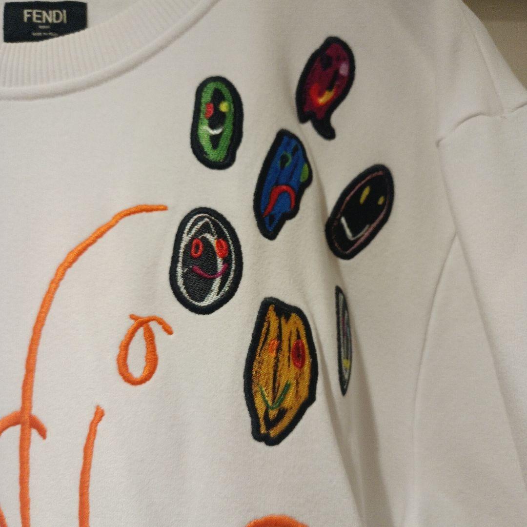 Fendi 刺繍トレーナー ホワイト