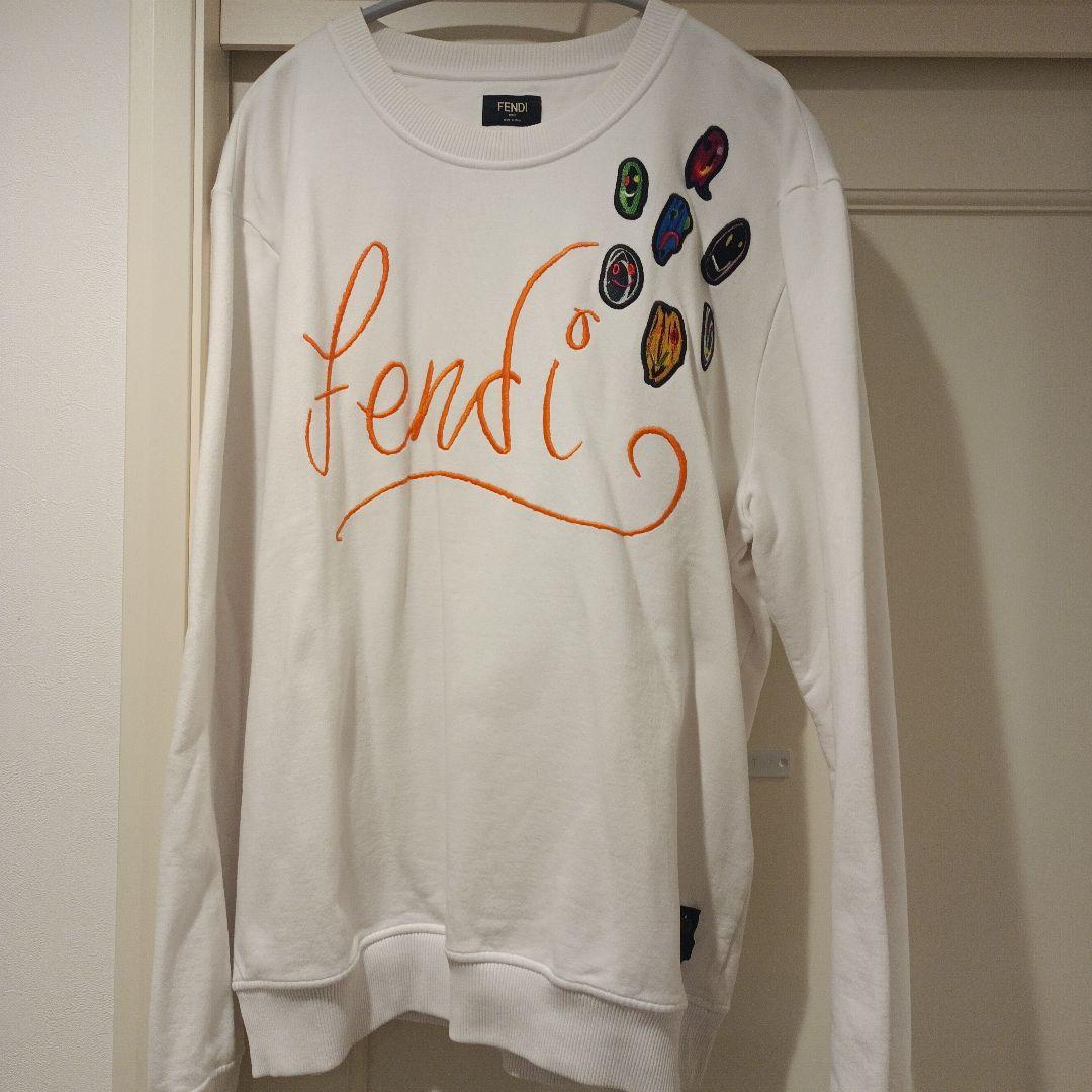 Fendi 刺繍トレーナー ホワイト