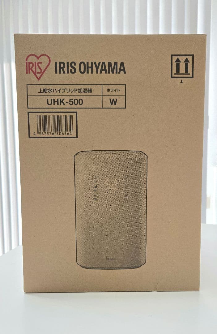 アイリスオーヤマ　上給水ハイブリッド式加湿器　UHK-500-W