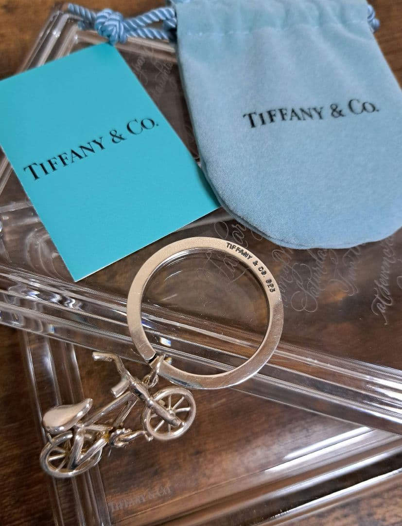 ティファニー 自転車型 キーホルダー キーリング レア