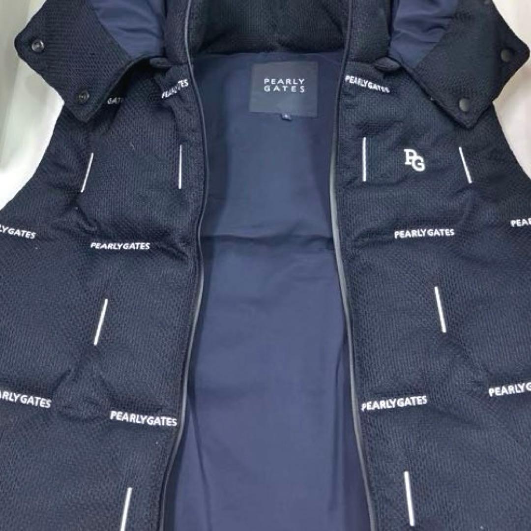 PEARLY GATES フード付きベスト サイズ0 ロゴ刺繍　ゴルフウェア