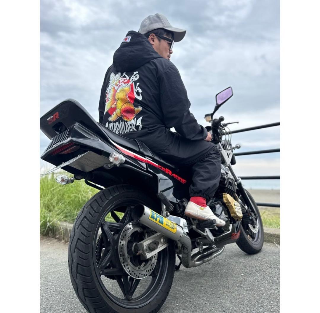 しん‼︎佐田ビルダーズナイロンジャケット 殺金鬼 上下セットアップ M