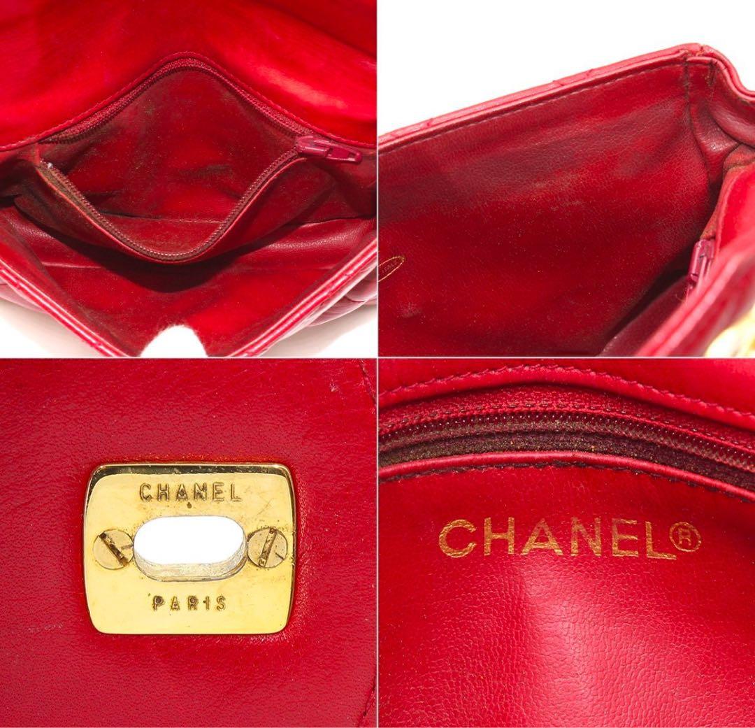 H2610 シャネル マトラッセ ココマーク ラムスキン ミニ ウエストポーチ