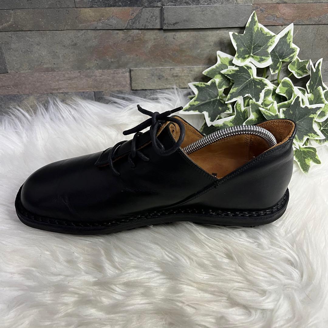 美品　トリッペン　ハーフェル レースアップシューズ　ブラック　レザー