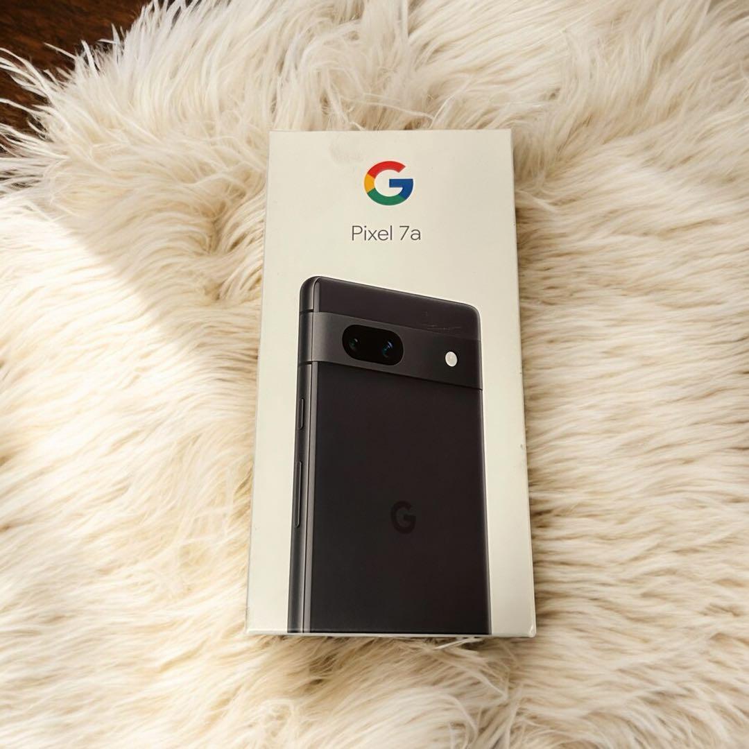 【美品】Google Pixel 7a 黒 充電ケーブル付き 付属品あり