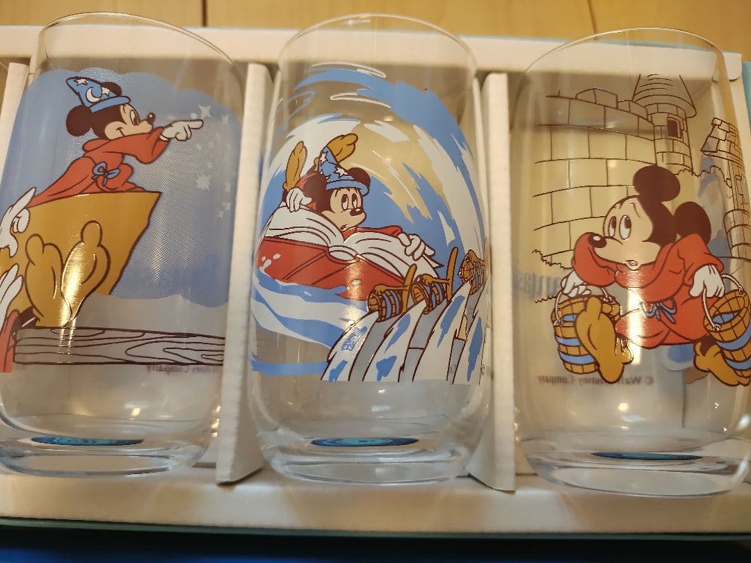 超希少！初期！未使用！当時物！東京ディズニーランド ファンタジアグラスセット 他