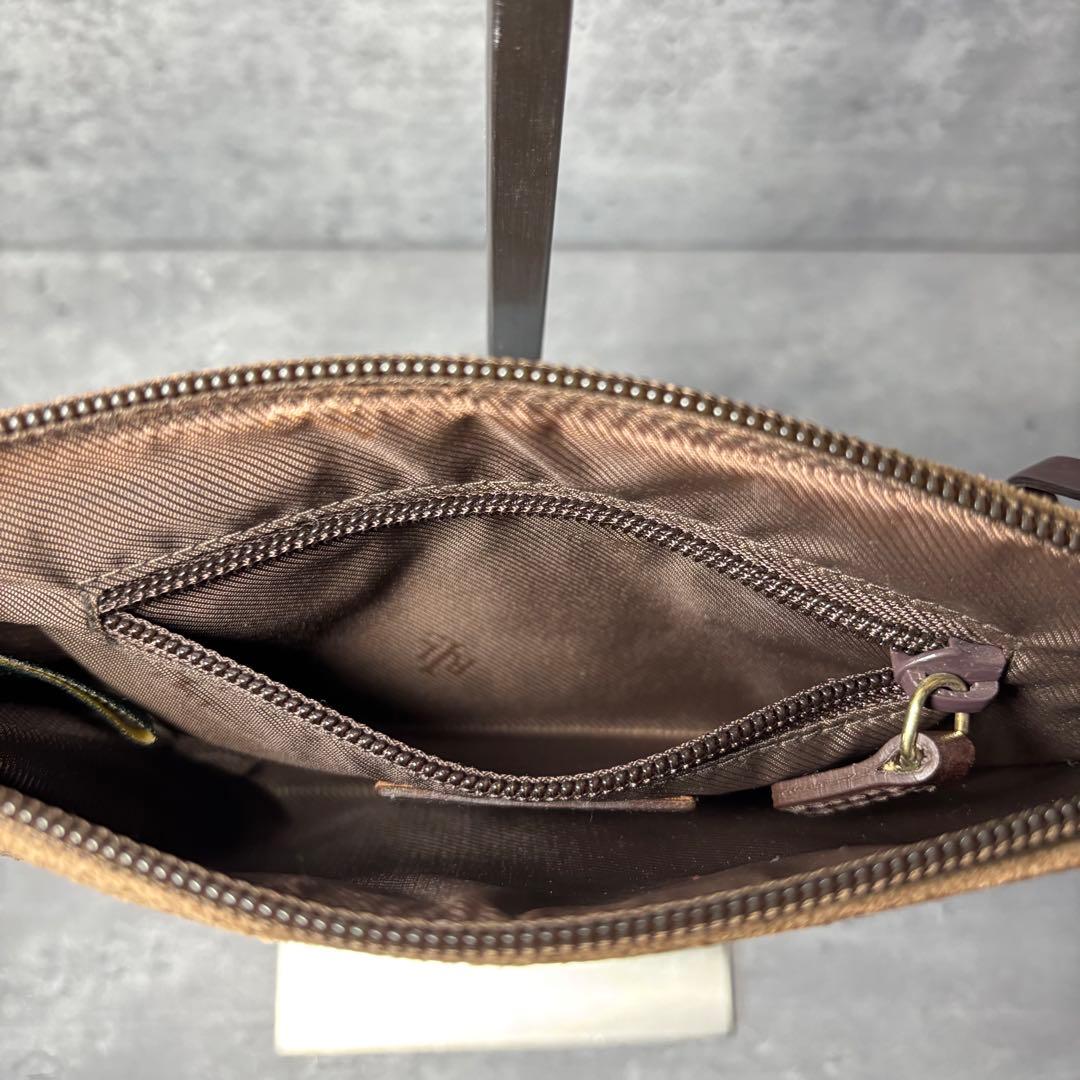 【希少】ローレン ラルフローレン　レザー　ショルダーバッグ　LR総柄　ワンショル