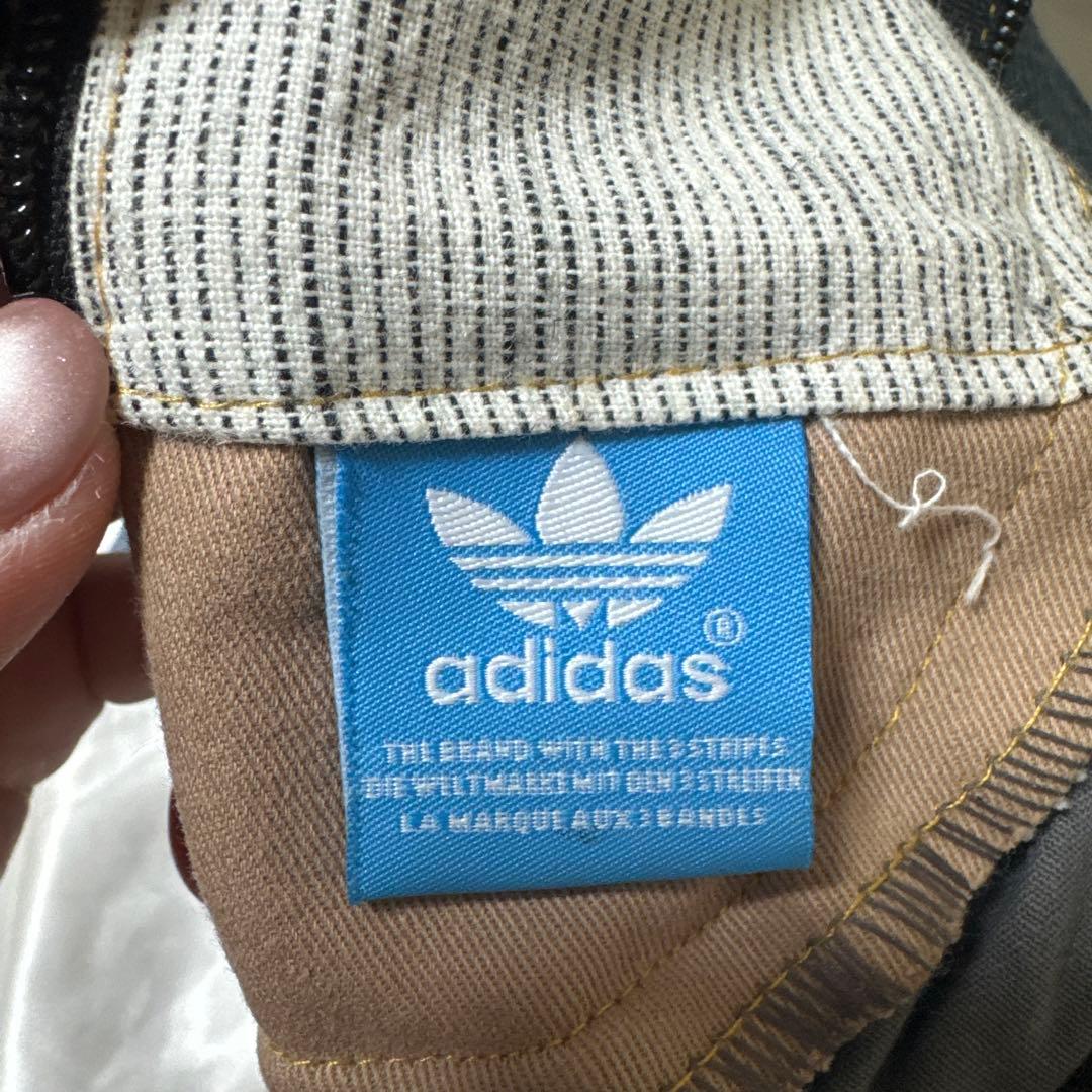 レア　adidas アディダス　リメイクバッグ　再構築　Y2K デニム