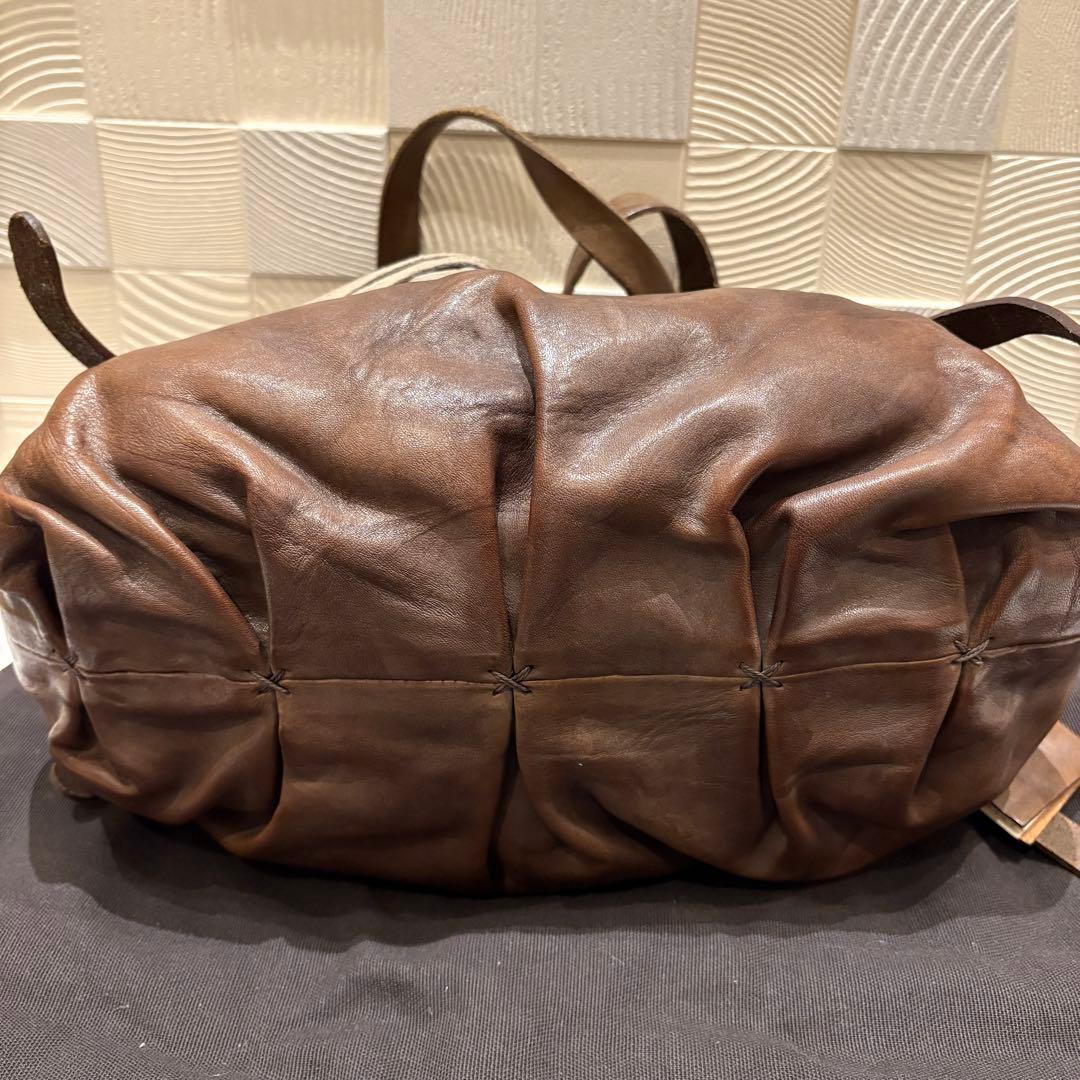 【希少】エンリーベグリン ショルダーバッグ　オールレザー 2way オミノ刺繍