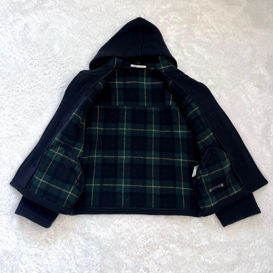 美品✨イギリス製 モンゴメリー ダッフルコート ウール ショート丈 ネイビー