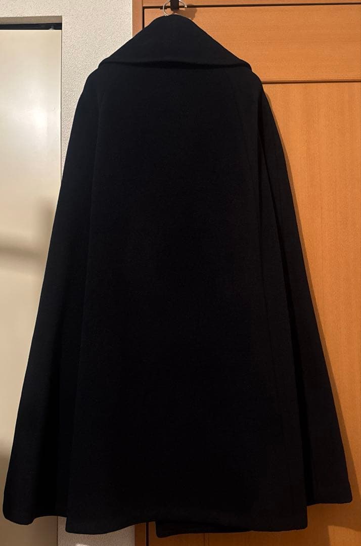 MADISONBLUE 18AWビック P ケープコート(カシミヤ混) ネイビー