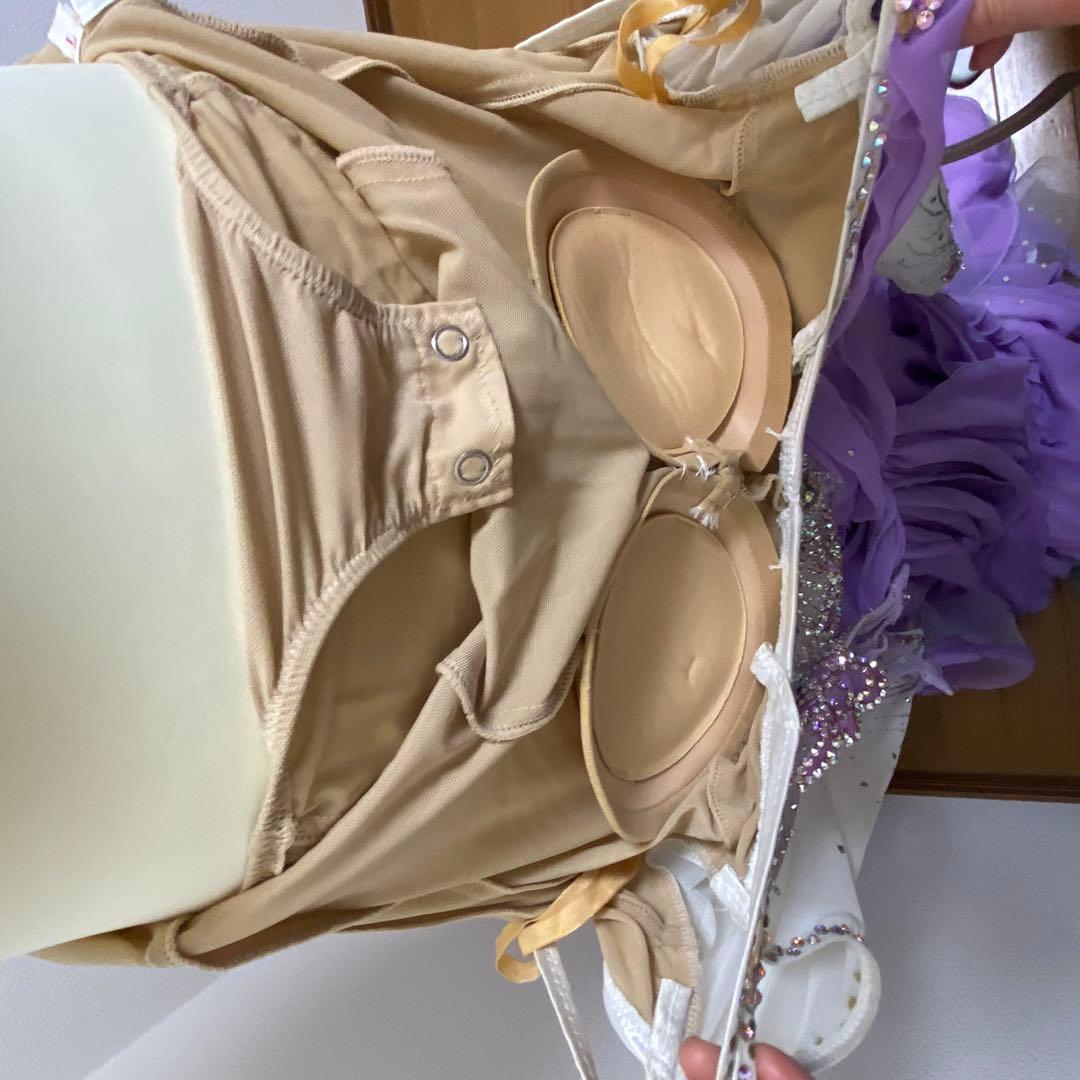 TSUKIOKA パープルダンスドレス スパンコール装飾