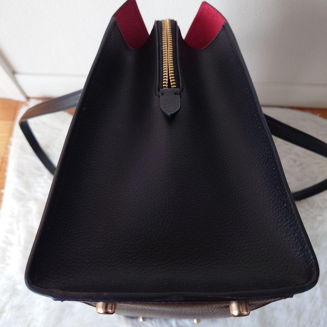 ✨極美品✨COACH 黒 レザー トートショルダーバック通勤 C4078