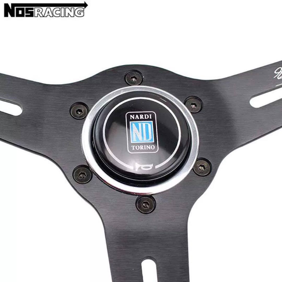 Nardi 14インチ クラシック ウッド ステアリング車ハンドル
