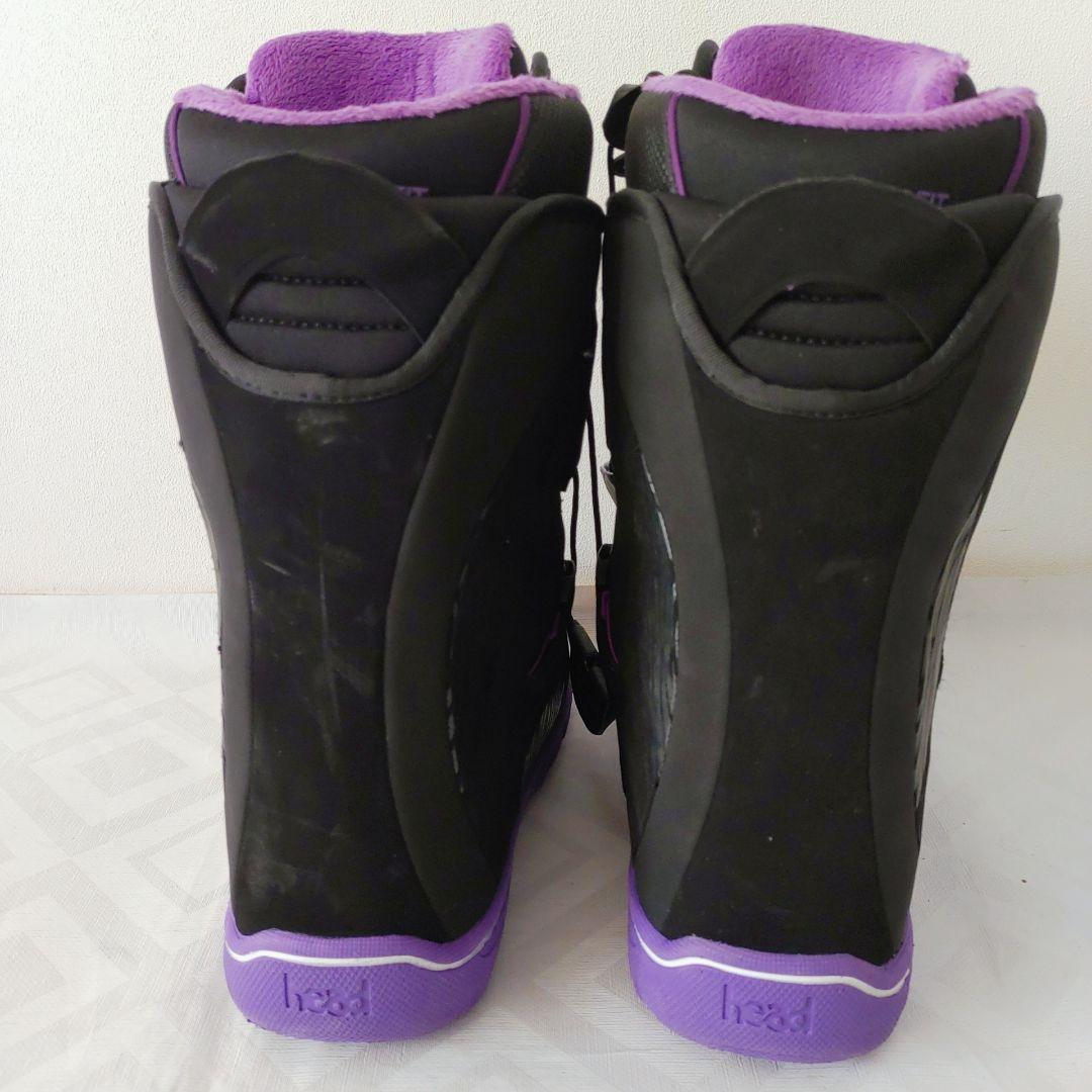 【美品】　HEAD two BOA 25㎝　スノーボードブーツ　レディース