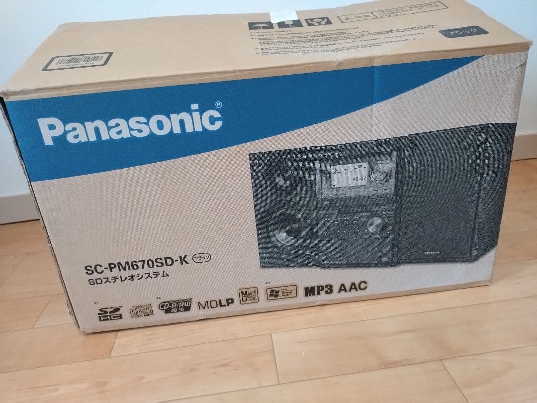 Panasonic ミニコンポ SD CD MDカセットデッキ付き動作正常美品