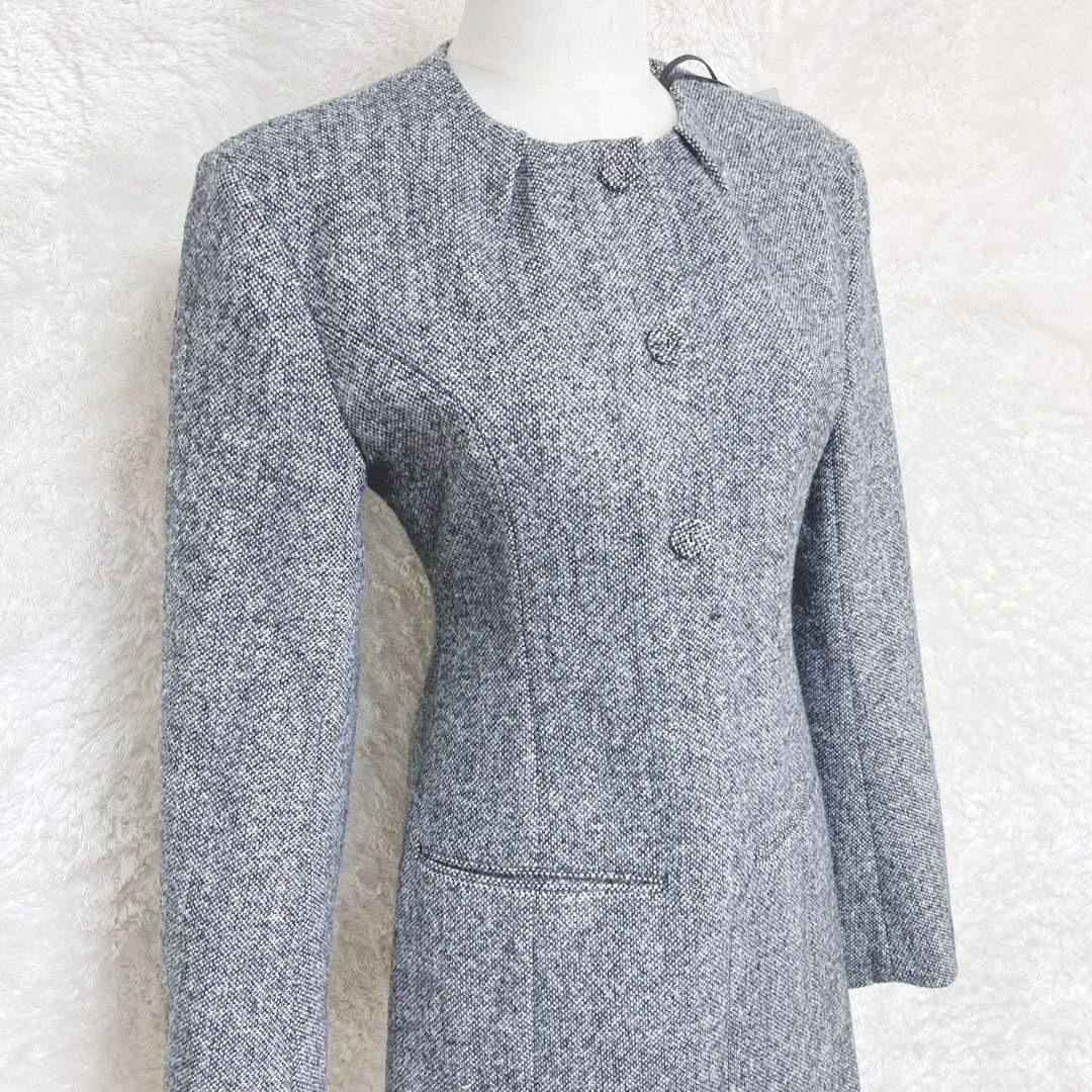 JOSEMOON CLASSIC TWEED MINI DRESS 36 グレー