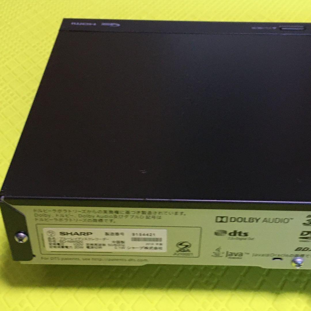 シャープBD-NW520◆2番組同時録画◆純正リモコン◆未使用HDDに換装済み