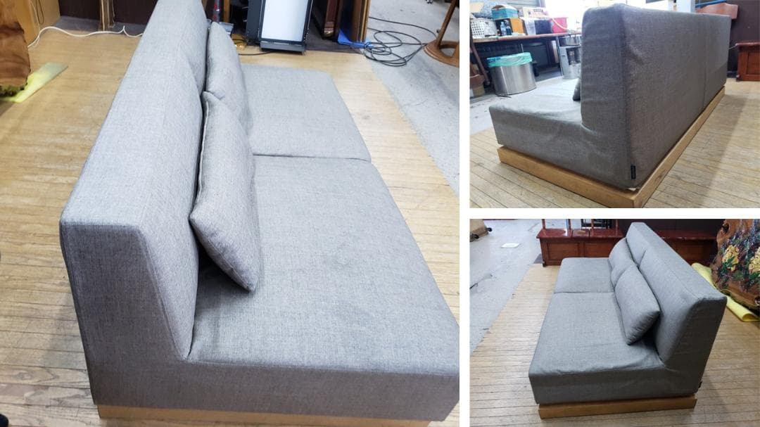 a35　TIME＆STYLE　リビングスケープ　オーク材　２人掛けソファ