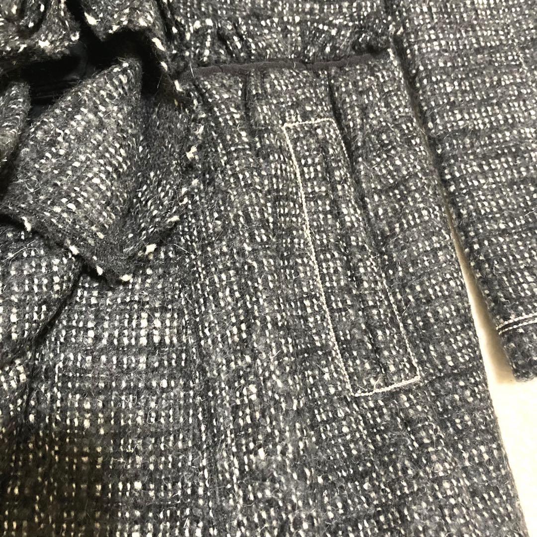 MARITHE FRANCOIS GIRBAUDフリル コート アルパカ モヘヤ