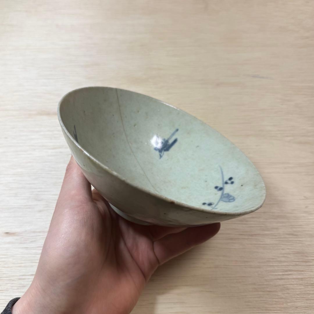 古伊万里 染付 嗽茶碗 茶碗 江戸時代 初期伊万里 藍九谷 古美術 骨董 民藝