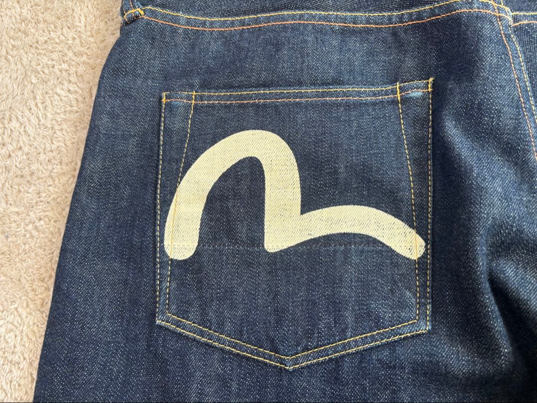 【超美品 レア】正規品 EVISU デニムNO.2 2000 日本製 白ペイント