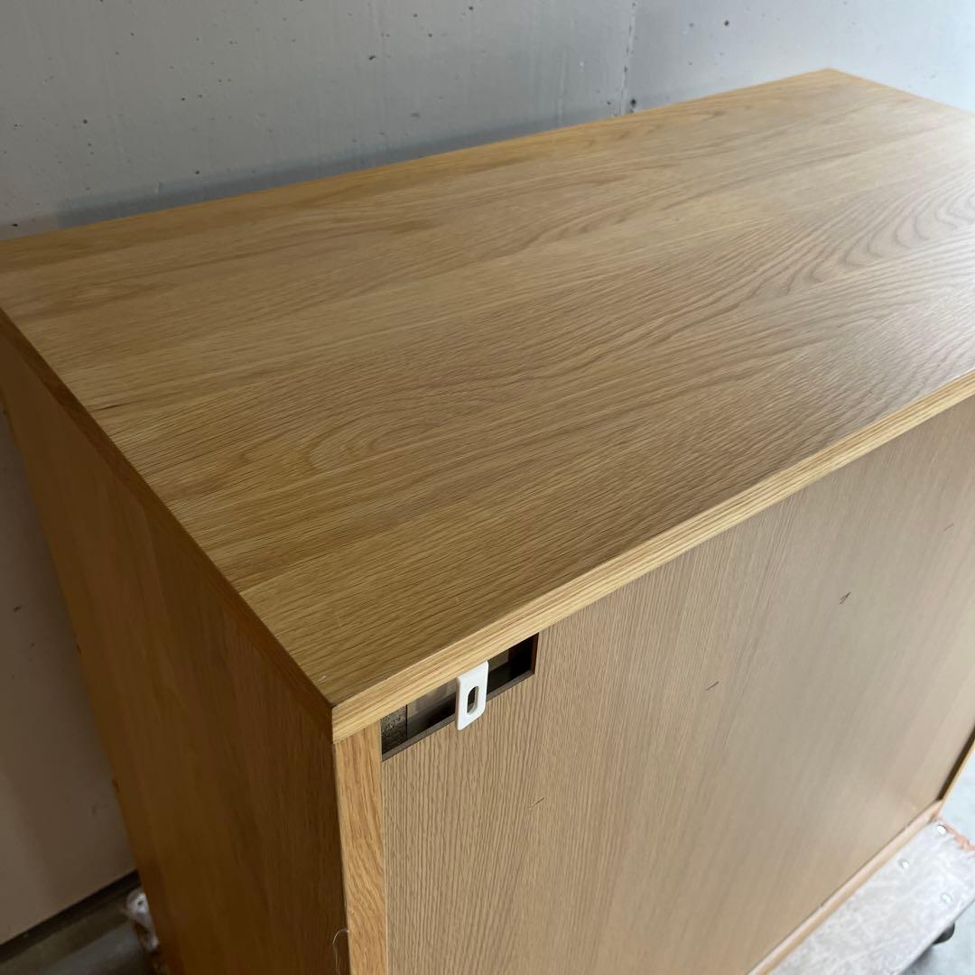 美品★無印 木製チェスト４段　オーク材