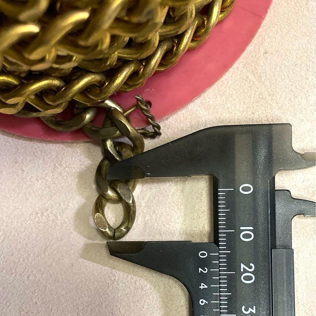 喜平チェーン2面カット＊B-125＊10M巻、未使用＊未メッキ＊真鍮＊送込＊即買