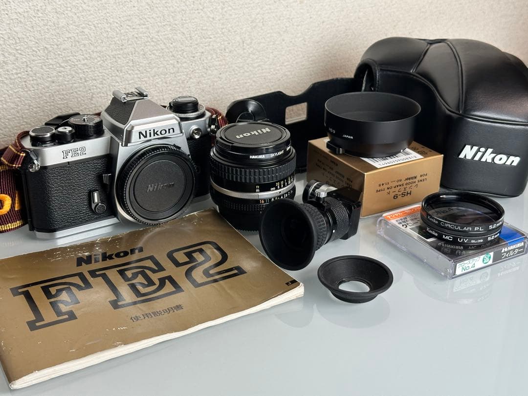Nikon ニコン FE2 フィルムカメラ 50mm f1.4 付属多数 美品