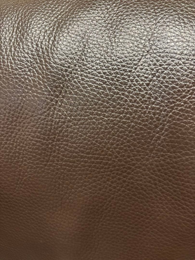 【武居】ダークブラウン レザーソファ モダンデザイン