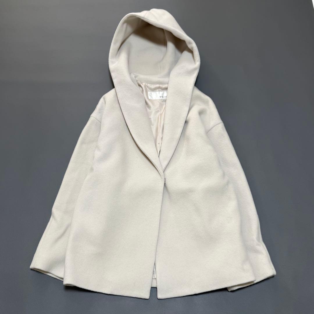 WhimGazette ウィムガゼット メリンプフーデッドコート エクリュ