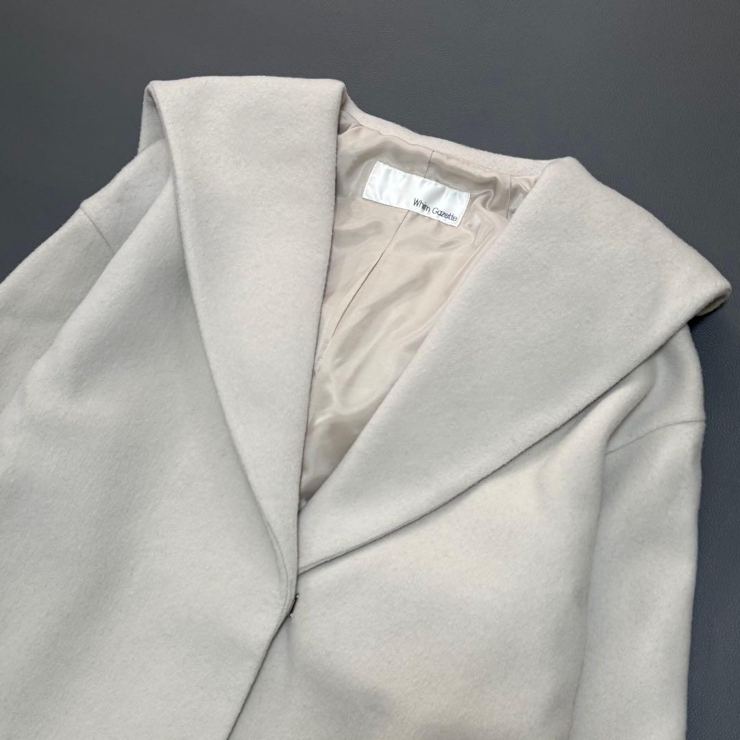 WhimGazette ウィムガゼット メリンプフーデッドコート エクリュ